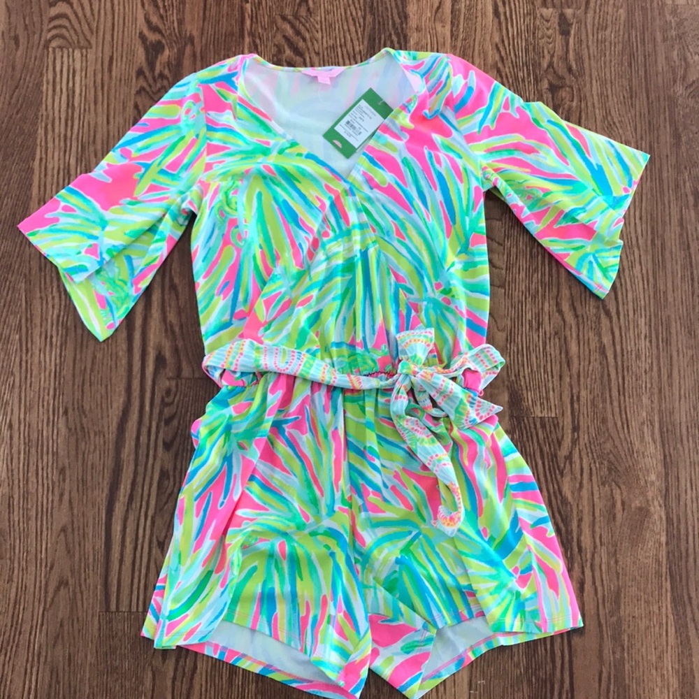 Lilly Tiki Pink Madilyn Romper